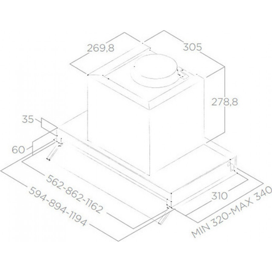 Elica Box In Plus IXGL/A/60 Μηχανισμός Απορρόφησης 59.4cm Inox